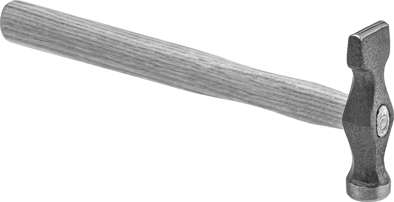 Hassas Metal Şekillendirme Çekici, Yuvarlak x Dikdörtgen Yüz, 13 oz. Baş Ağırlığı — Hassas Metal Şekillendirme, 13 oz., Ash, Wood