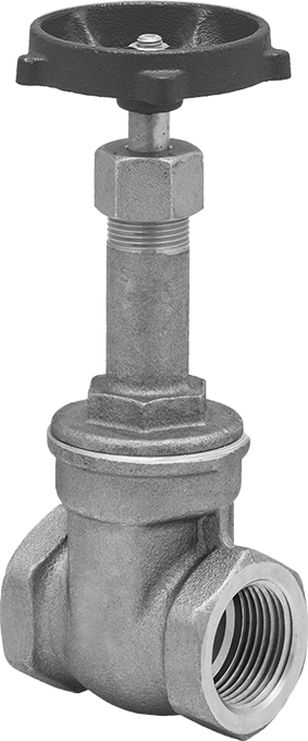 Bronz Gövde ve Sürgülü Kademeli Açma/Kapama Vanası, Tekerlek Kolu ve Yükselen Mil, Sınıf 125