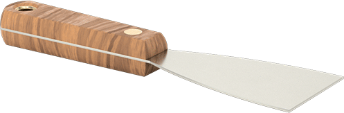 Çelik Bıçaklı Macun Sürme Bıçağı, Düz Kenarlı 2" Genişlik x 3.5" Uzunluk x 0.048" Kalınlıkta Bıçak