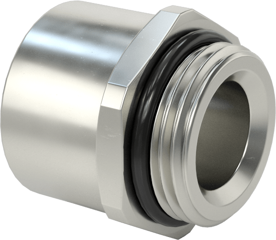 Dişli Adaptör, Nikel Kaplı Pirinç, 1/2 NPT Dişi - M20 Erkek — M20, Metric, NPT, Conduit, Cord Grip, Electrical Box