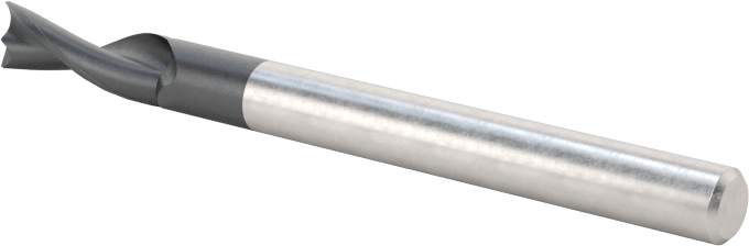 Alüminyum için Karbür Uçlu Freze, Pirinç, ve Bronz, Yüksek Performans, 2 Yiv, 1/8" Freze Çapı, 3/8" Uzunluğunda Kesim