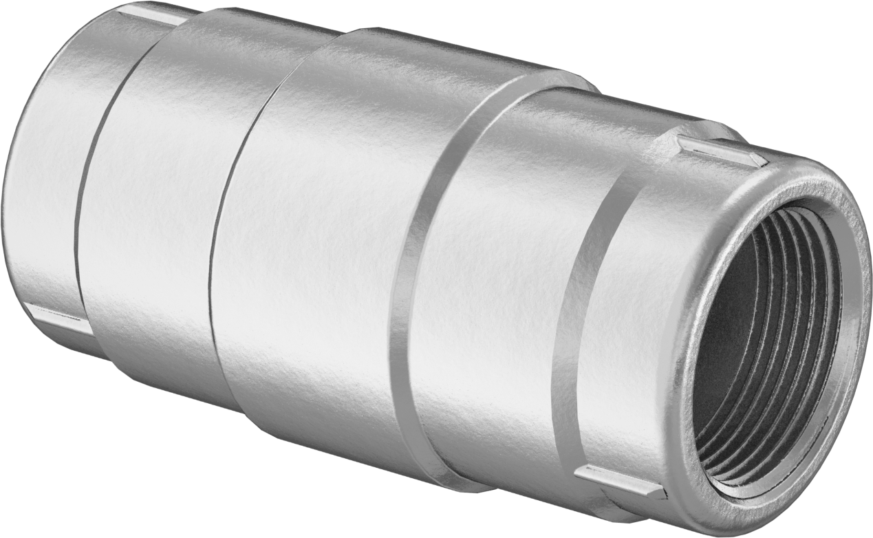 Pirinç Dişli Çekvalf, 303 Paslanmaz Çelik Yaylı Piston, 1-1/4 BSPT Dişi