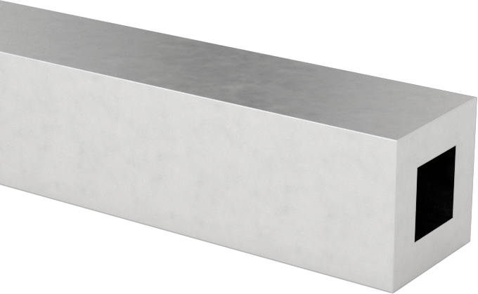 Çok Amaçlı 6061 Alüminyum Dikdörtgen Boru, 1/16" Duvar Kalınlığı, 1/4" Yükseklik x 1/4" Dış Genişlik