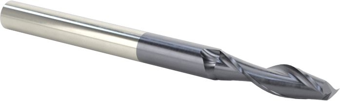 Karbür Kare 2 Kanallı Parmak Frez, TiAlN Kaplamalı, 3 mm Mil Çapı, 38 mm Toplam Uzunluk