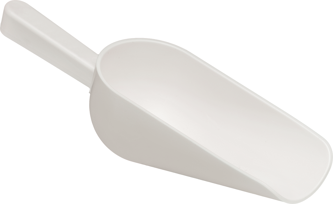 Steril Plastik Kepçe, Yuvarlak Tabanlı, 8 FL. oz. Kapasite, 2-1/8" Çanak Genişliği