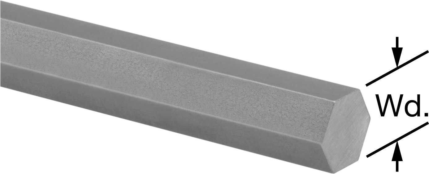 Çok Amaçlı 4140 Alaşımlı Çelik Altıgen Çubuk, 5 mm Genişlik