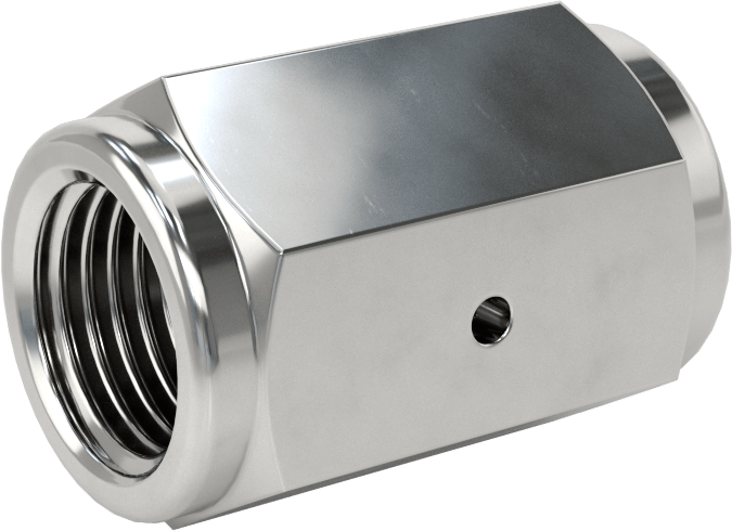 Paslanmaz Çelik Boru için Ultra Parlak Conta Bağlantı Parçası, 1/4" Dış Çaplı Boru için Dişi Düz Konektör — 1⁄4", Konektör, Gasket, Threa…