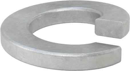 Çelik Yaylı Pul, Galvanizli, M6 Vida Boyutu için, 6.5 mm İç Çap, 11.8 mm Dış Çap