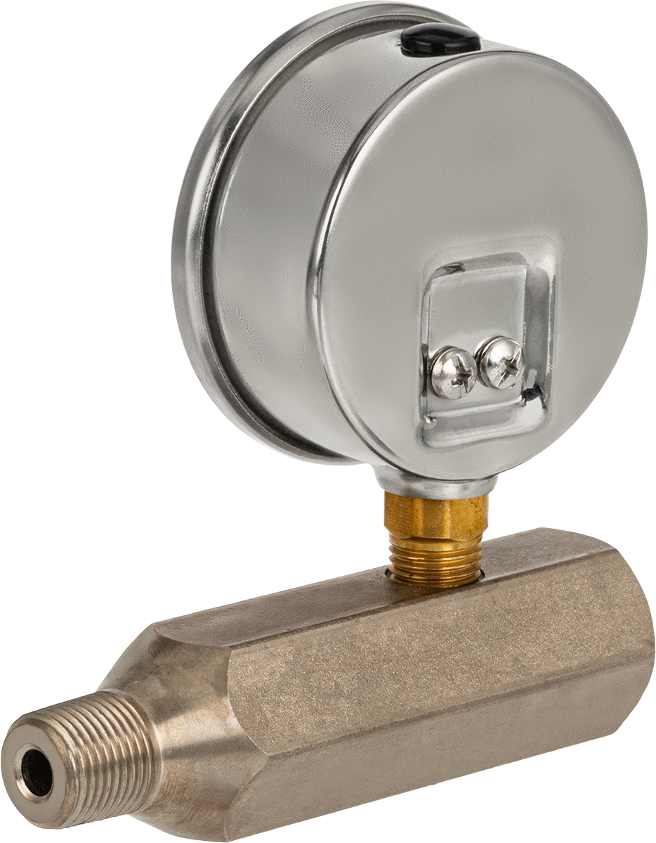 Gösterge, 3/8 NPTF Dişi ve Erkek, 2-1/2" Çap
