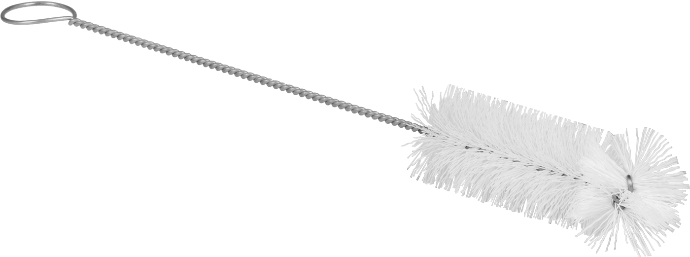 4" Uzunluk x 1-3/8" Çapında Şişe Fırçası, 12 inç Toplam Uzunluk — 1 3⁄8", Plastic, Polyester Plastic, 12"
