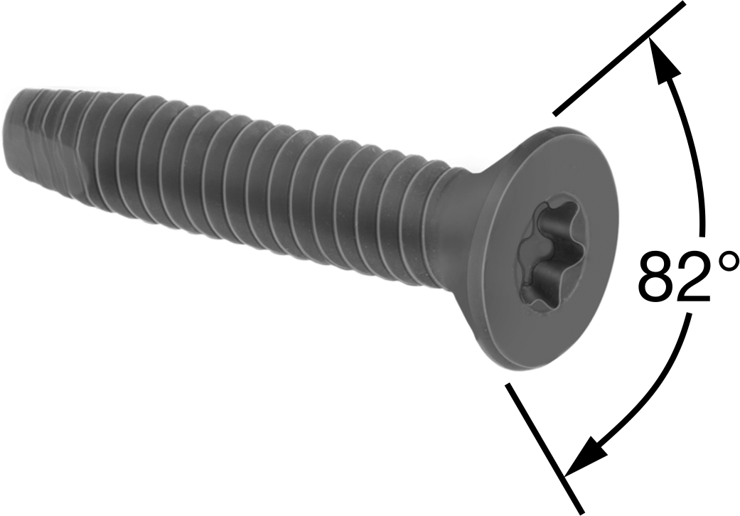 Ahşabı Metale Birleştirmek için Diş Oluşturucu Vidalar, Siyah Fosfatlı Çelik, 1/4"-20 Diş, 1" Uzunluk