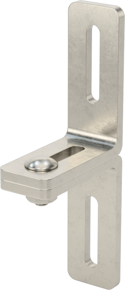 3-1/4" x 7-1/2" x 1/4" İki Parçalı L-Braket — L-Braket, Paslanmaz Çelik, 7 1⁄2"