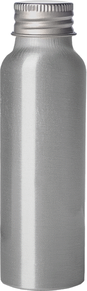 Alüminyum Şişe, Epoksi Kaplı, 2.7 FL oz/80 ml Kapasite, 4-3/8" Yükseklik
