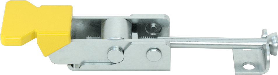 Ayarlanabilir Tutamaklı Çekme Mandalı, Vinil Kaplı Tutamağa sahip, Çinko Kaplamalı, 4-1/2" Uzunluk x 1-1/16" Genişlik