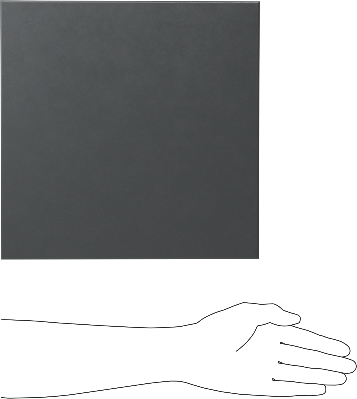 Yüksek Mukavemetli Yüksek Sıcaklık Silikon Kauçuk Levha, Yapışkan Arka Yüzeyli, Gri, 12" x 12", 0.5 mm Kalınlık