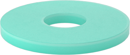 Aramid Takviyeli Buna-N Sızdırmazlık Contası, 4 Numaralı Vida Boyutu için, 0.375" Dış Çap — 0.125", 0.375", Aramid-Reinforced Buna-N, Rubber
