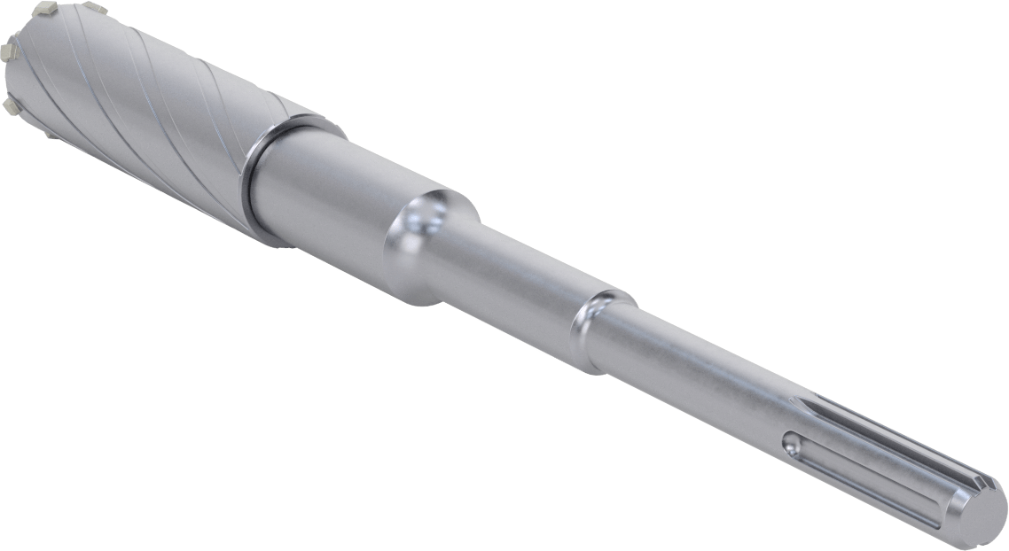 Boyutu Değiştirilebilir Karbür Uçlu Delme Ucu, Duvar ve Beton için, SDS-Max Şaft, 1-1/2" Boyut