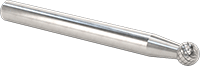 3/16" Çaplı Şaftlı Karbür Freze Ucu, Bilye, Anma Numarası