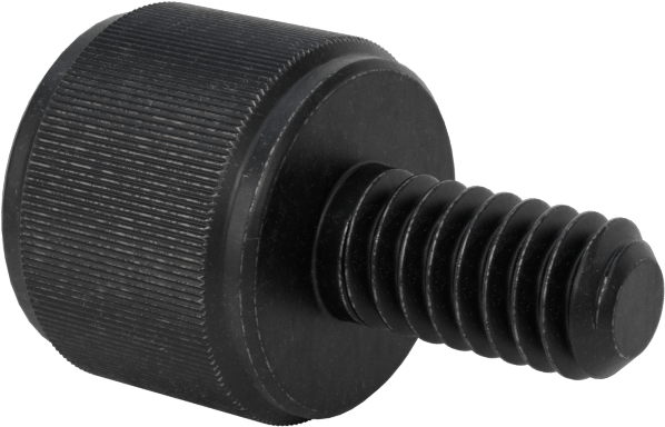 Çelik Tırtıllı Başlı El Vidası, Yüksek Profil, 1/4"-20 Diş Boyutu, 1/2" Uzunluk