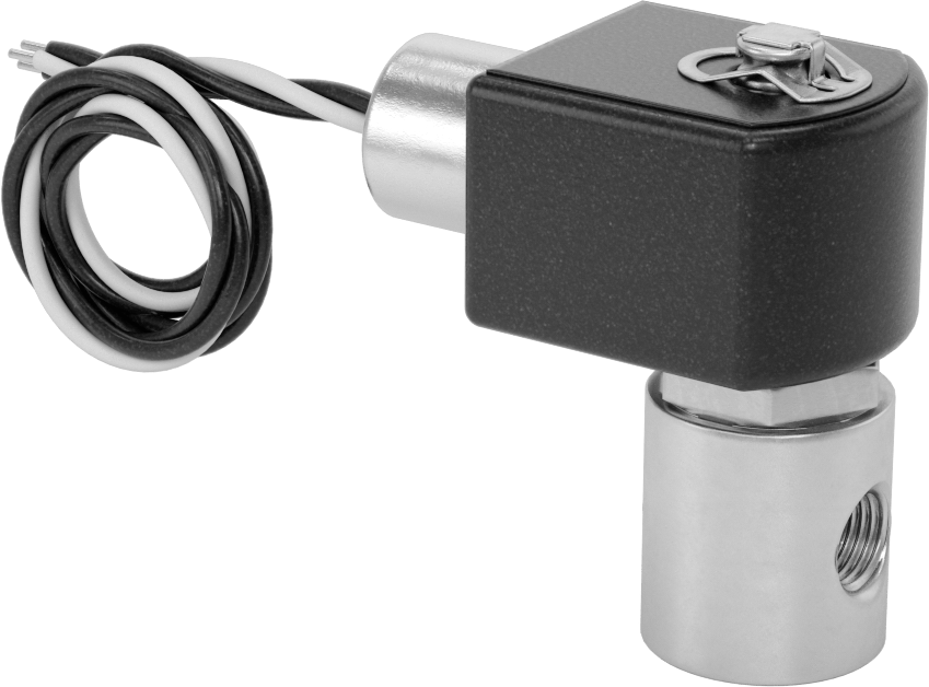 Pirinç Gövdeli Kompakt Solenoid Açma/Kapama Vanası, Tel Bağlantıları, Kapalı, 24V AC, 1/4 NPT Dişi