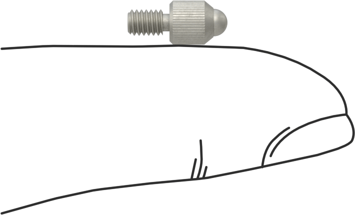 Piston Varyans Göstergeleri için Temas Noktaları, Komparatör için, 3 mm Çap x 1/4" Uzunluk, 4-48 Diş