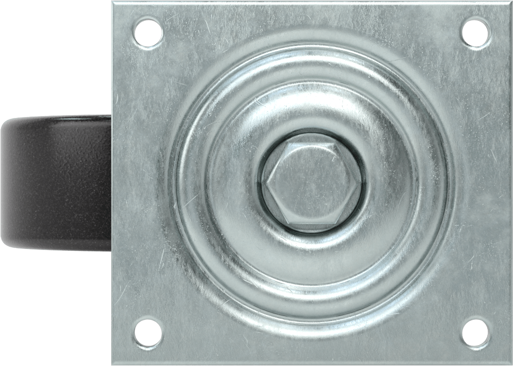 5-1/2" x 5" Plakalı Yüksek Kapasiteli Spartan Tekerlek, Açık Rulmanlı ve 6 inç Çapında Fenolik Tekerlekli Döner Tekerlek