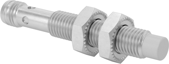 Metalik Nesne Yakınlık Anahtarı, DC, Pirinç, 3 Kutuplu Fişli Çıkıntılı, 8 mm Çap, PNP — 8 mm, PNP, M8