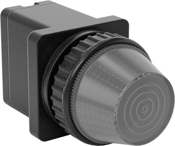 Vidalı Terminallere Sahip Su Geçirmez Panel Işığı, 30 mm kesme çapı için — 20-240V AC/20-240V DC, LED, Elektrik