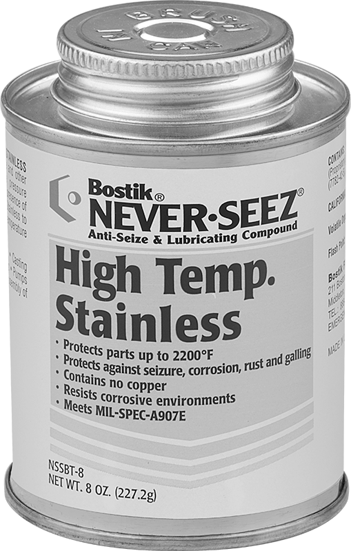 Bostik Never-Seez Sıkışma Önleyici Yağlayıcı, Yüksek Sıcaklığa Dayanıklı Paslanmaz Çelik, 8 FL. oz. Aplikatör Kapaklı Kutu