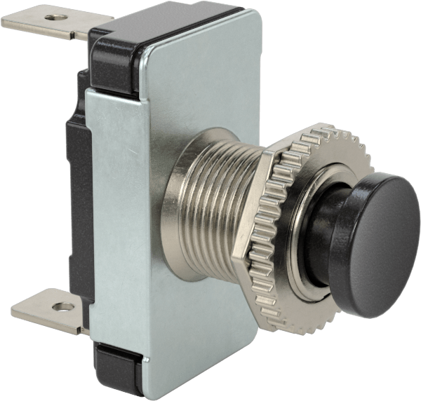12 mm Panele Monte Basmalı Buton Şalterleri, Metal Tabanlı