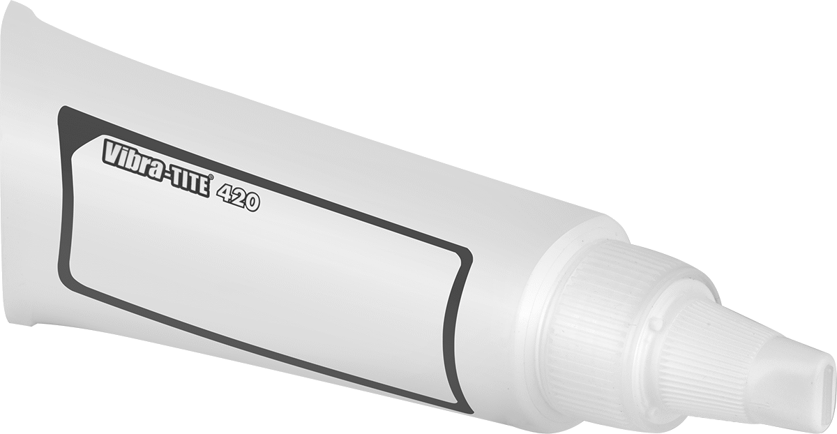 Dişli Sızdırmazlık Maddesi, PTFE'li, Düşük Kilit Gücü, Vibra-Tite, 420, 1.7 FL. oz