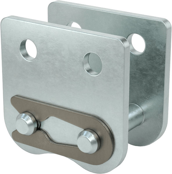 Bağlantı Makaralı Zincir Halkası, ANSI 40 Numaralı Zincir için Wsk-2 Tırnaklı Bağlantı Halkası — 40, Attachment, Standard, Çıkıntı