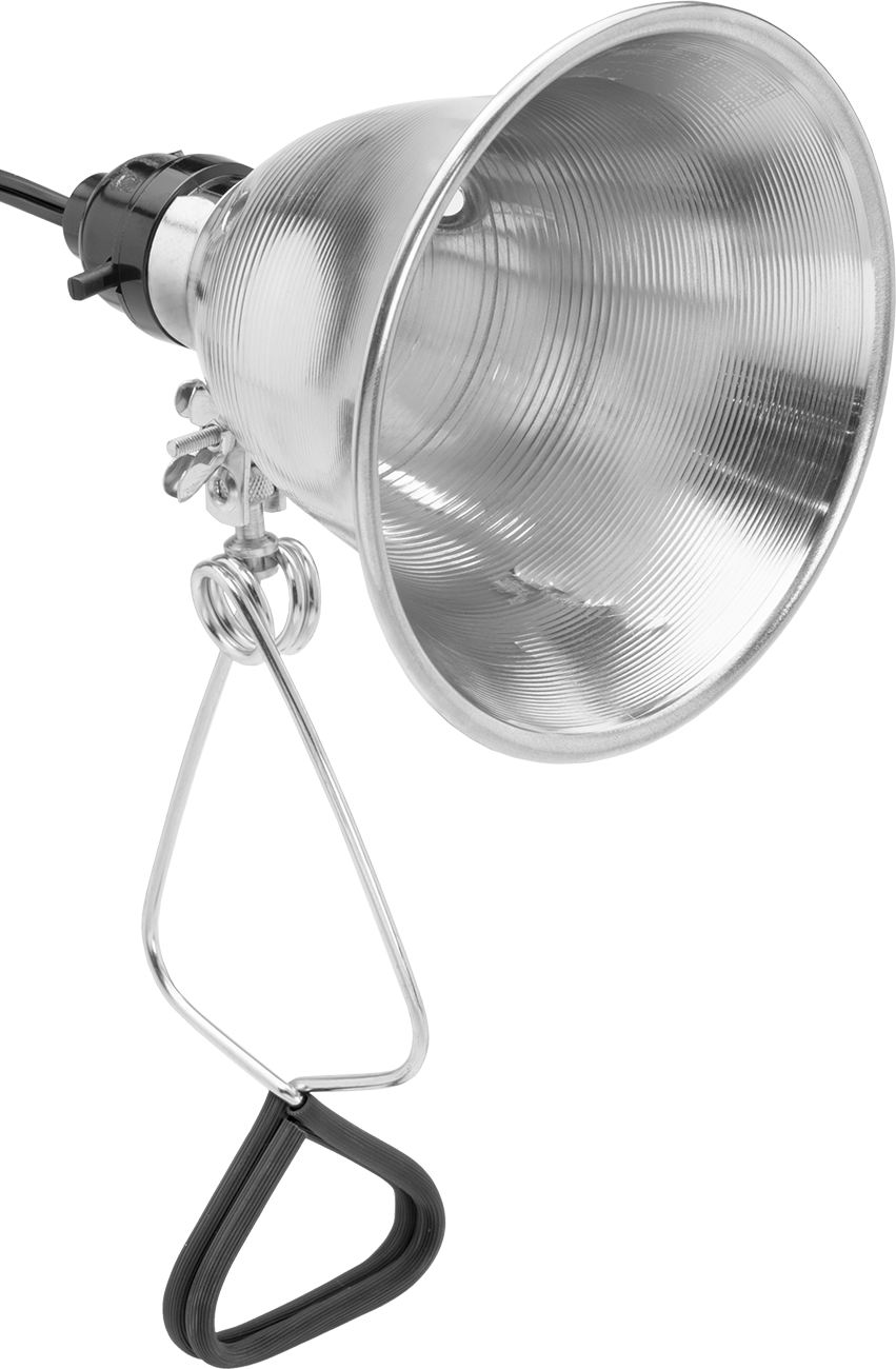 Takılabilir Taşınabilir Klipsli Çalışma Işıkları, Akkor ve LED Ampuller için, 5-3/4" Baş Çapı