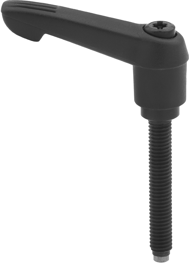 Yüzeyi Çizmeyen Ayarlanabilir Sap, M8 x 1.25 mm Dişli 20 mm Uzunlukta Saplama ile