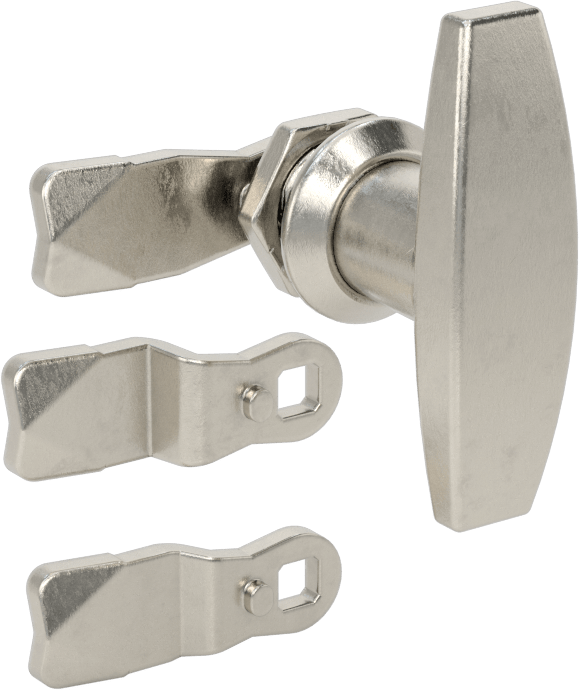 316 Paslanmaz Çelik Yıkanabilir T-Kollu Kam Mandalı — T-Kolu, 11⁄16", 13⁄16", 1 1⁄16", 316 Stainless Steel, Stainless Steel