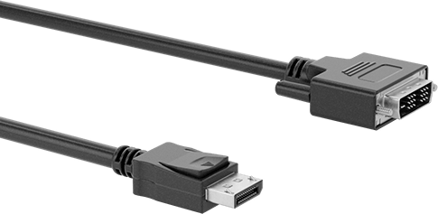 Displayport Kablosu, Displayport Fişi x DVI Fişi