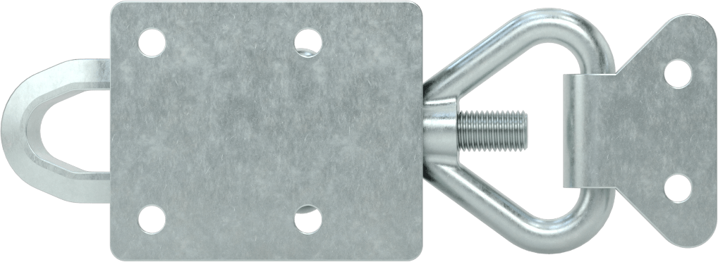 Ayarlanabilir Tutamaklı Çekme Mandalı, Çinko Kaplı Çelik, 6-1/4" Uzunluk x 2" Genişlik