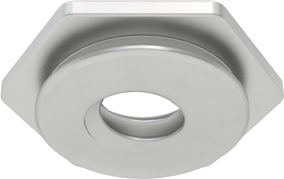 Sac Metal için Gömme Montajlı Pres Kafes Somun, 2-56 Diş Boyutu, 0.04" Minimum Panel Kalınlığı için