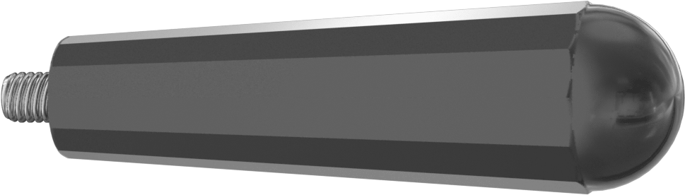 Plastik Konik Sap, 5/16"-18 Dişli 3/8" Uzunluğunda Saplamalı — 5⁄16"-18, Kol, Makine, Sabit