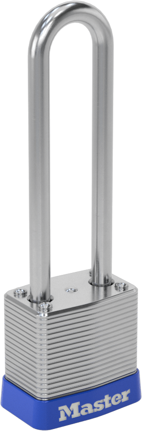 Lamine Çelik Gövdeli Asma Kilit, Master Lock 7 Aynı Anahtarlı, 2-1/2" Dikey Boşluklu — Aynı Anahtarlı, 3/16", Diğer Anahtar Numaralar