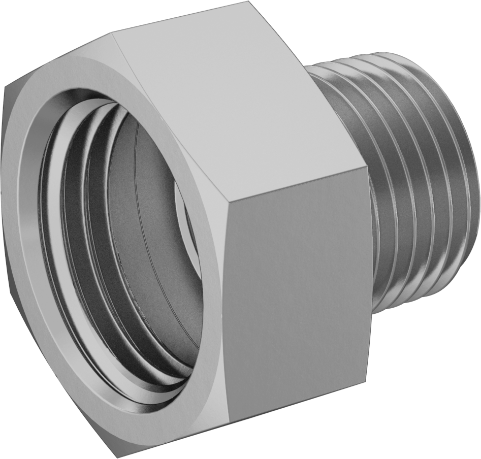 Pirinç Adaptör, 3/4 GHT Dişi x 1/2 BSPT Erkek