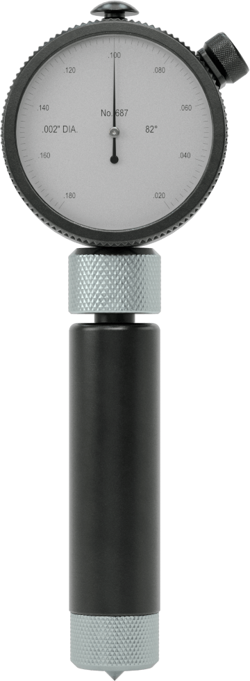 Starrett Ölçer, Havşa Matkabı, Model, 687-1Z, 82 Derece, 0.02" ila 0.17" Aralığı