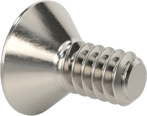 Mil. Spec. 18-8 Paslanmaz Çelik Altıgen Soketli Havşa Başlı Vida, 4-40 Diş Boyutu, 1/4" Uzunluk