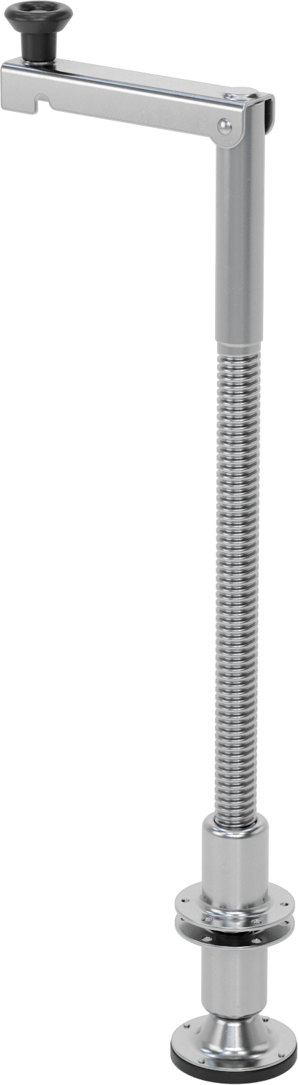 Seviyeleme Krikosu, Delikli Montajlı Yuvarlak Plaka, 4-1/2" ila 25-1/2" Yükseklik — Çelik