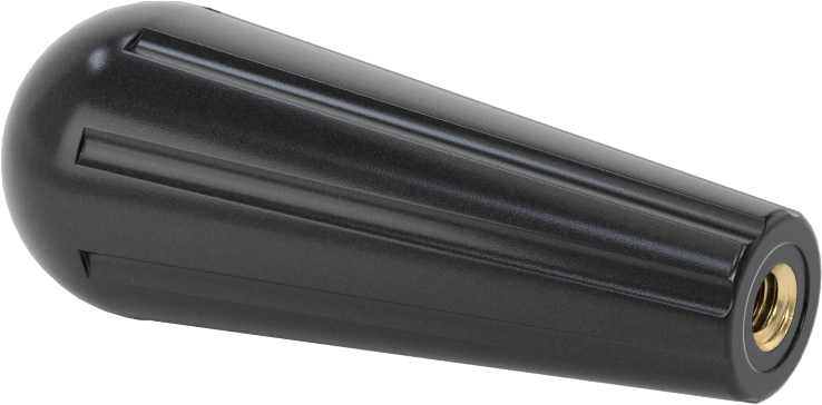 Plastik Konik Sap, Yüksek Sıcaklık, 1/4"-20 Boyutlu 1/2" Derinlikli Dişli, 3" Uzunluk