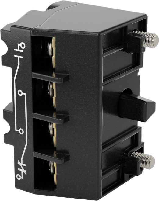 30 mm Metal Anahtar için 2 Devre Kontak Bloğu — -, 120V AC, 24V DC, -