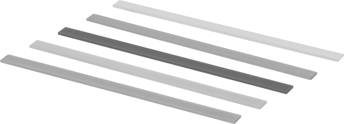 Detay Parlatma Taşı Çeşitleri, Düz Dikdörtgen, 4" Uzunluk x 5/36" Genişlik, 5 Parça