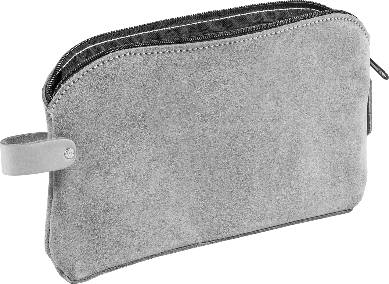 Fermuarlı Tek Cepli Alet Çantaları, Fermuarlı, 10-1/2" x 6" x 6-1/2" Toplam Boyut — Fermuar, Deri, 1