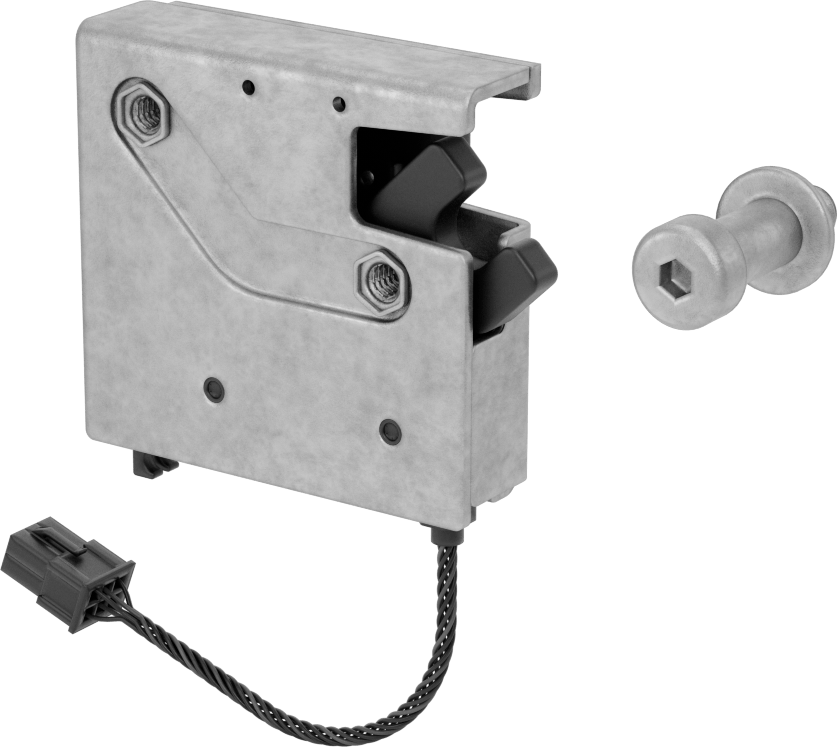 Elektronik Uzaktan Kumandalı Döner Mandal, Bluetoothlu, Alt Kol — Molex, Molex Micro-Fit 3.0, Çelik, Elektrik