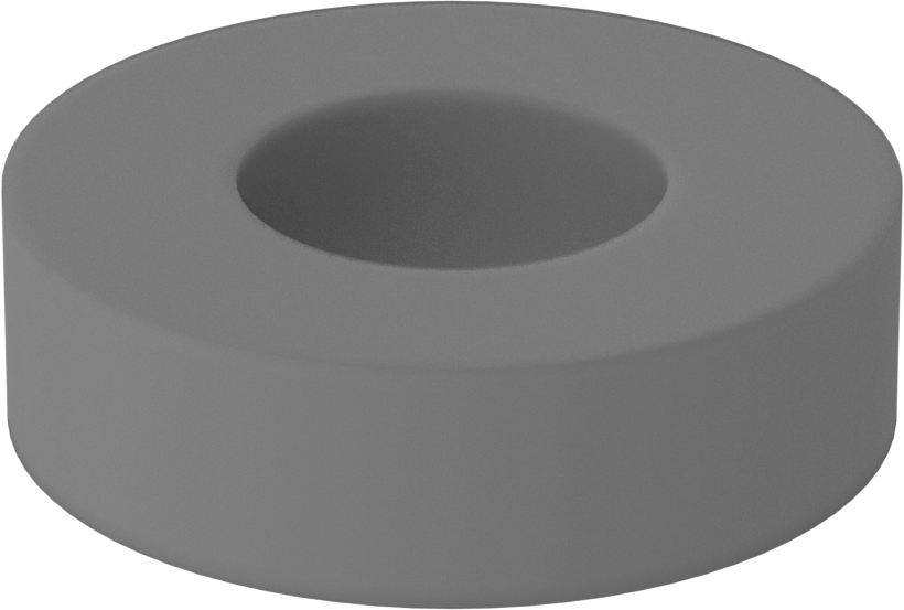 Santopren Kauçuk Conta Pulları, 8 Numaralı Vida için, 0.312" Dış Çap, 0.068" ila 0.088" Kalınlık, Bej — 0.150", 0.312", Rubber, Santoprene